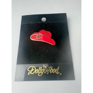 Dollywood Red Cowboy Hat New Lapel Pin Souvenir Dolly Parton Tennessee 2-8312